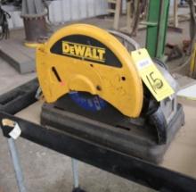 CHOP SAW, DEWALT MDL. DW871, 14", 5.3 HP, corded