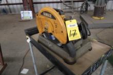 CHOP SAW, DEWALT MDL. D28715, 14", 5.3 HP, corded