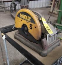 CHOP SAW, DEWALT MDL. DW871, 14", 5.3 HP, corded