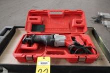 SAWZALL, MILWAUKEE, MDL. 6519-30, corded, 120 v., w/ case