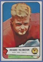 Sharp 1954 Bowman #77 Richard Yelvington New York Giants