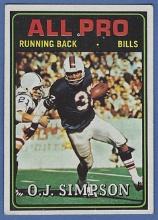 1974 topps #130 OJ Simpson Buffalo Bills