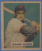 1949 Bowman #117 Walker Cooper New York Giants