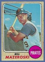 1968 Topps #390 Bill Mazeroski Pittsburgh Pirates