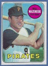 Sharp 1969 Topps #335 Bill Mazeroski Pittsburgh Pirates