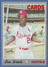 1970 Topps #330 Lou Brock St. Louis Cardinals