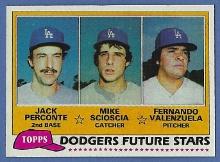 Sharp 1981 Topps #302 Fernando Valenzuela RC Los Angeles Dodgers