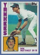 High Grade 1984 Topps #8 Don Mattingly RC New York Yankees