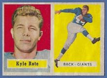 Sharp 1957 Topps #59 Kyle Rote New York Giants