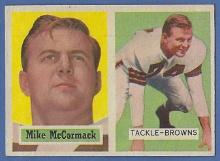 Nice 1957 Topps #3 Mike McCormack Cleveland Browns