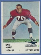 1961 Fleer #74 Sam Huff New York Giants