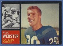 1962 Topps #105 Alex Webster New York Giants