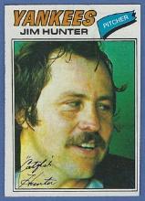 Pack Fresh 1977 Topps #280 Jim Catfish Hunter New York Yankees