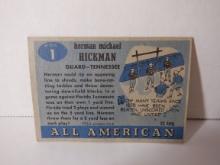 1955 TOPPS ALL AMERICAN #1 HERMAN HICKMAN