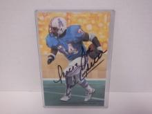 EARL CAMPBELL SIGNED AUTO GOAL LINE ART