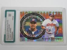 2000 PACIFIC CROWN COLLECTION MANNY RAMIREZ LATINOS HOLO AG MINT 9