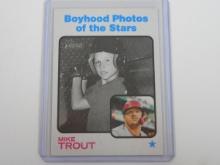 2022 TOPPS HERITAGE MIKE TROUT BOYHOOD PHOTOS OF THE STARS SP