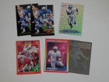 AMAZING BARRY SANDERS CARD LOT WITH ROOKIE CARD AND HOLOGRAM PRISM