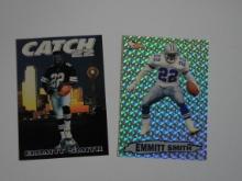 EARLY 1990S EMMITT SMITH CARD LOT WITH PRISM HOLO