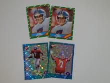 AWESOME JOHN ELWAY CARD LOT WITH 1986 TOPPS AND PRISM HOLOS