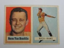 1957 TOPPS FOOTBALL #22 NORMAN VAN BROCKLIN LOS ANGELES RAMS
