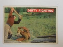 1956 TOPPS DAVEY CROCKETT SERIES 1 #37 DIRTY FIGHTING