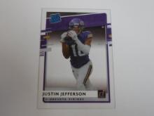 2020 PANINI DONRUSS CLEARLY JUSTIN JEFFERSON RATED ROOKIE CARD VIKINGS RC