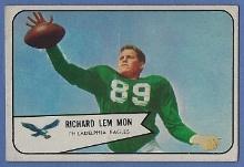 1954 Bowman #114 Richard Lem Mon RC Philadelphia Eagles