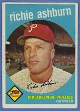 Nice 1959 Topps #300 Richie Ashburn Philadelphia Phillies