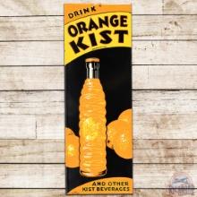 Drink Orange Kist Embossed SS Tin Sign w/ Bottle