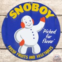 Snoboy Fresh Fruits and Vegetables "Picked for Flavor" 20" SS Porcelain Sign