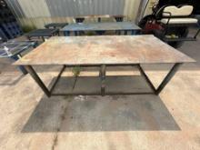 Heavy Duty Table 96? X 49? X 33? Solid Plate Top