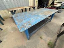 Heavy Duty Table 96? X 48 ? X 33? Solid Plate Top