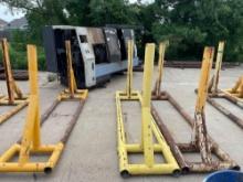 Lot of 3 Heavy Duty Metal Pipe Racks 144? L X 32? X 66? H, Contents not included. (Yard)
