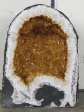 XL Beautiful Orange Citrine Crystal Geode Cathedral from Brazil 70.7lbs ROCKS&MINERALS