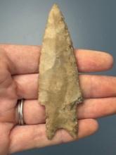 HIGHLIGHT 3 1/2" Pedernales Point, Found in Texas, Fantastic Condition, Ex: Huber Collection of