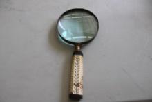 Antique Bone Handheld Magnifier