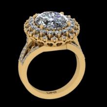 5.42 Ctw VS/SI1 Diamond14K Yellow Gold Engagement Ring