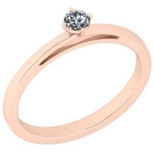 CERTIFIED 0.96 CTW D/SI1 ROUND (LAB GROWN Certified DIAMOND SOLITAIRE RING ) IN 14K YELLOW GOLD