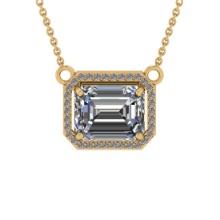 2.27 Ctw VS/SI1 Diamond 14K Yellow Gold Necklace (ALL DIAMOND ARE LAB GROWN )(ALL DIAMOND ARE LAB GR