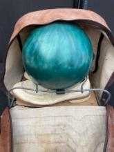 Old Bowling Ball and Carrying Case