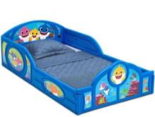 Delta Children Baby Shark Plastic Sleep and Play Toddler Bed