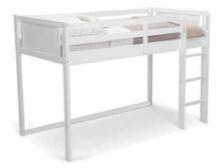 Delta Children Twin Loft Bed with Guardrail and Ladder