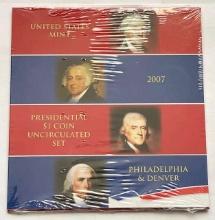 2007 U.S. Mint Presidential $1 Uncirculated Coin Set (8-coins) Sealed