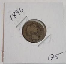 1896 BARBER DIME COIN