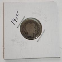 1915 BARBER DIME COIN