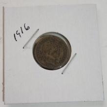 1916 BARBER DIME COIN