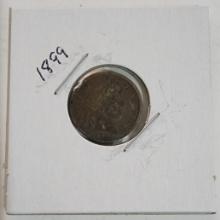 1899 BARBER DIME COIN
