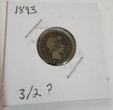 1893 BARBER DIME COIN