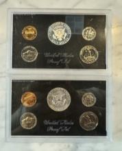 2 sets of 1968 United States Mint Silver Proof Coins